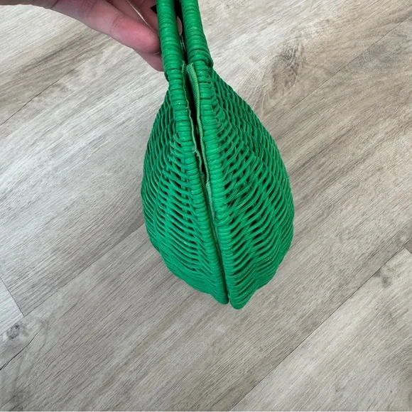 Kate Spade x Target Green Wicker Crescent Bag - Picture 8 of 12